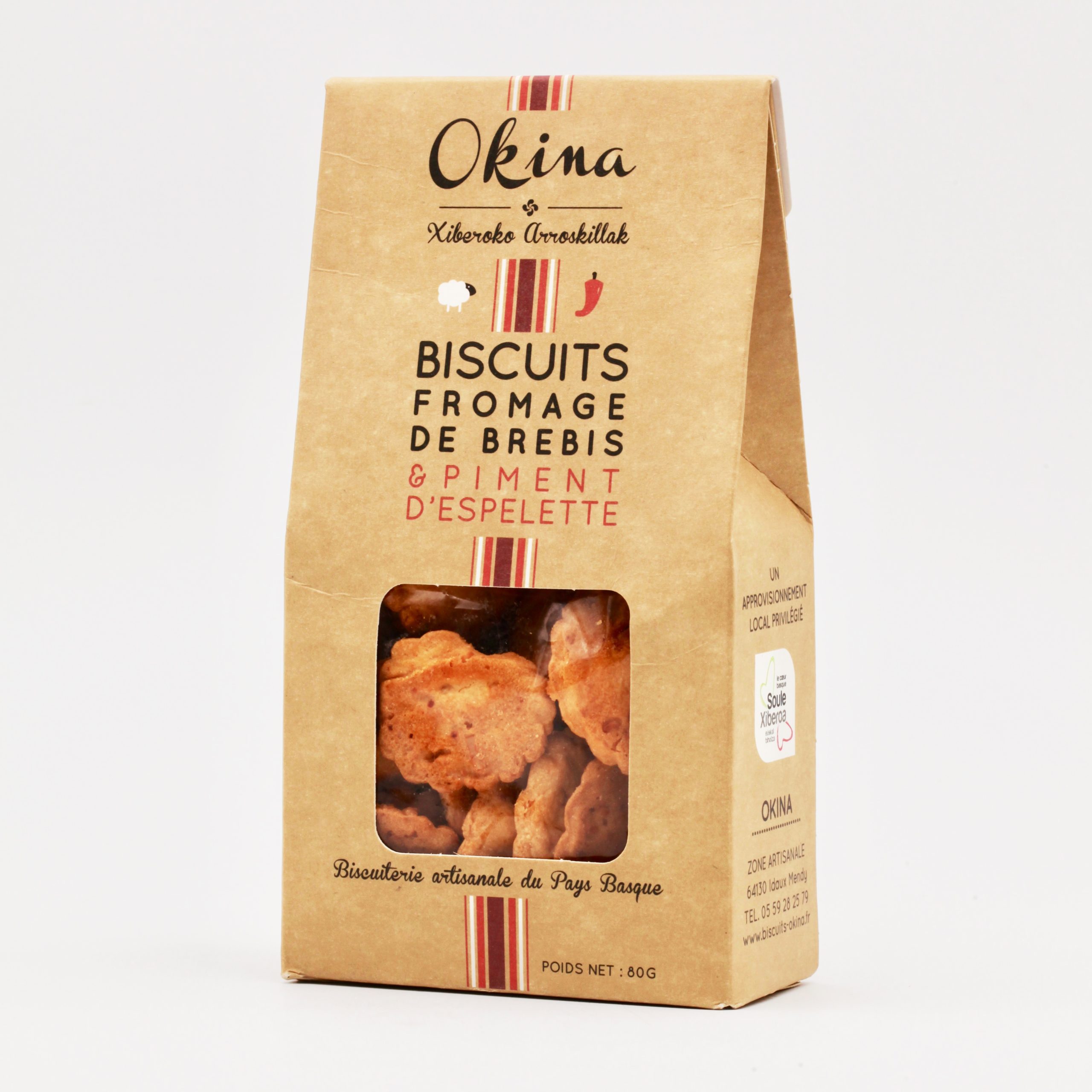 Biscuits fromage de brebis & piment d'Espelette Okina